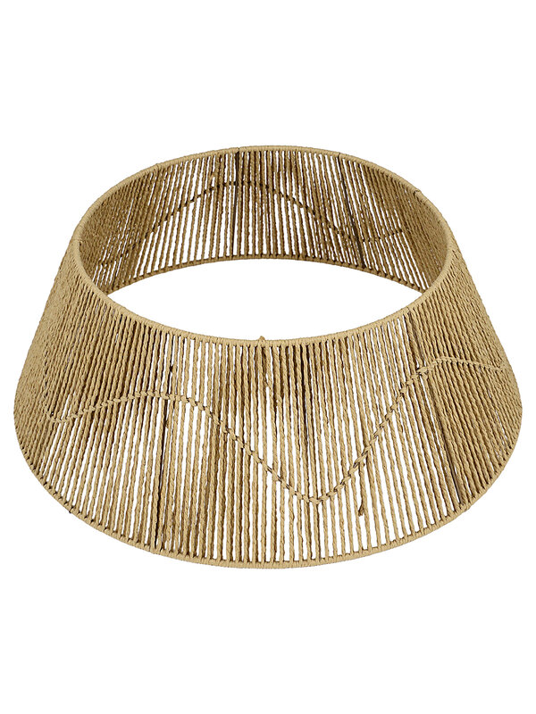 Natural Vertical Weave Paper Rope Christmas Tree Collar | 65cm