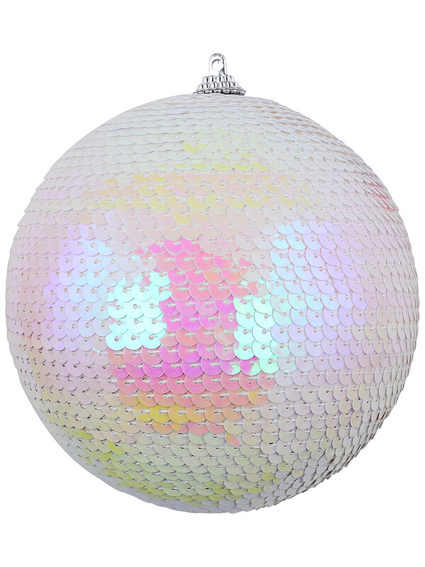Whimsical Iridescent Pastel Grand Sequin Mermaid Scale Bauble | 12cm