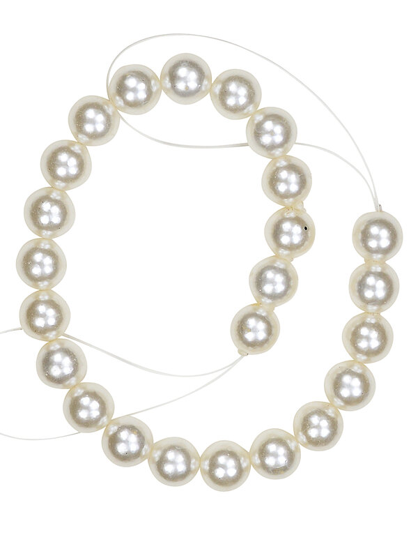 Whimsical Pearlescent White Signature Bead Garland | 47cm