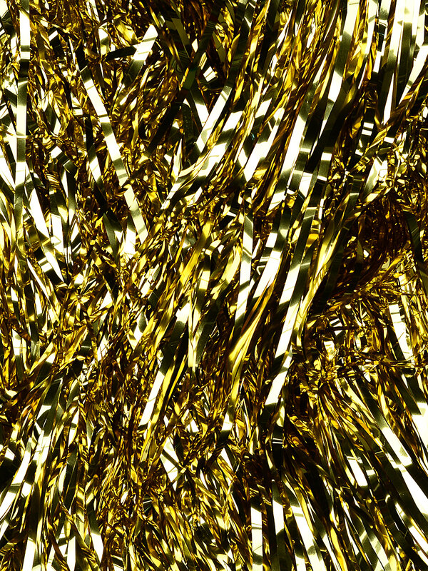Metallic Gold Whimsical Essential Wide Cut Tinsel Lametta | 98x 2m Icicles