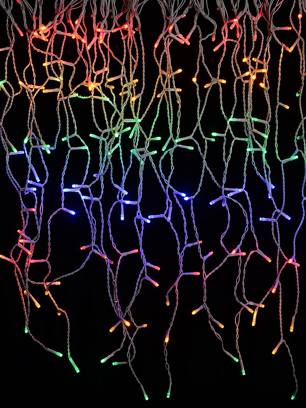 1660 Multi Colour LED Icicle String Lights 8 Function With Timer | 50m