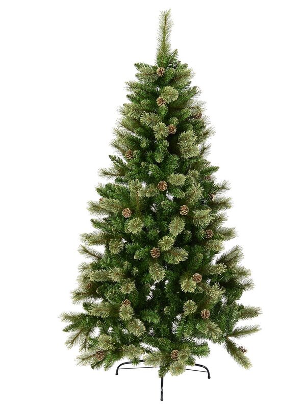 2.3m Dawn Dew Artificial Christmas Tree | 1164 Tips & 64 Pine Cones