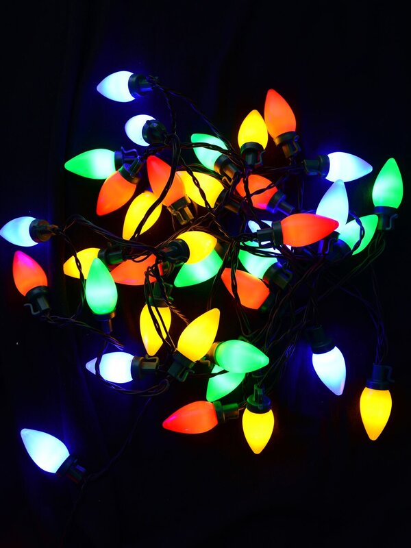 40 Multi Colour LED With C7 Bulb 3.9m String Light