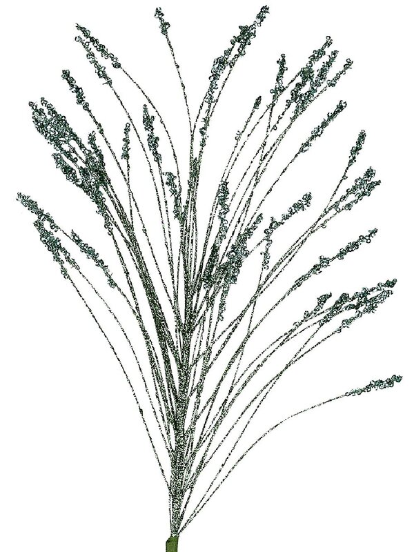Mint Green Lavender With Glitter & Sequins Long Christmas Stem | 63cm