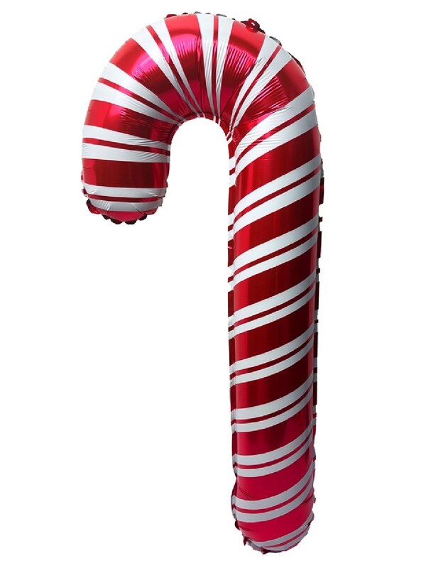 Red & White Stripe Candy Cane Large Display Foil Balloon | 72cm