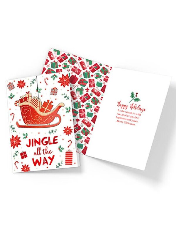 Assorted Design Diamond Brand Range Christmas Cards - 17cm