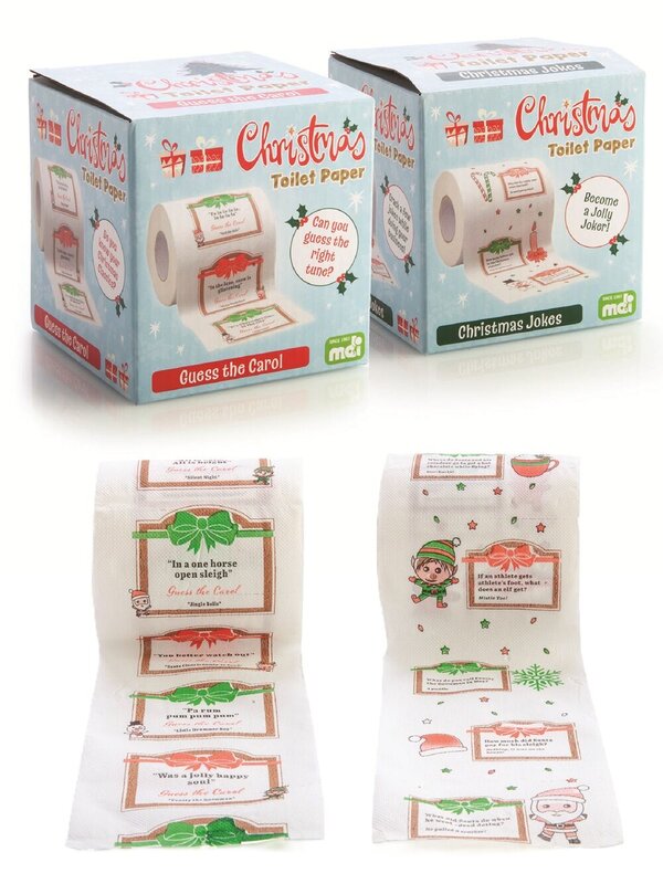 Assorted Novelty Christmas Toilet Paper | Fun Jokes Or Guess The Carol