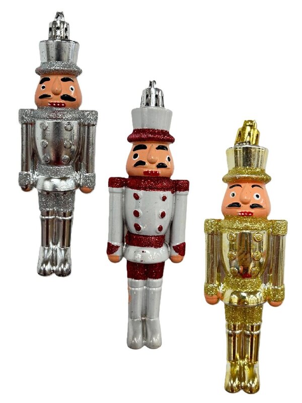 Assorted Radiant Nutcracker Soldier Ornaments | 13cm