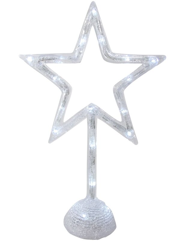 Cool White LED Standing Star Ornament - 40cm