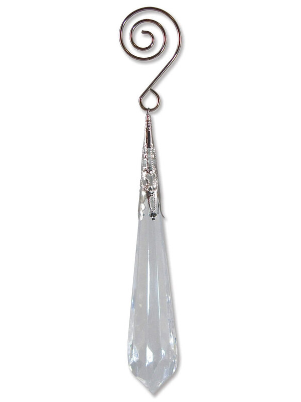 Crystal Look Icicle Drop - 4 x 18cm
