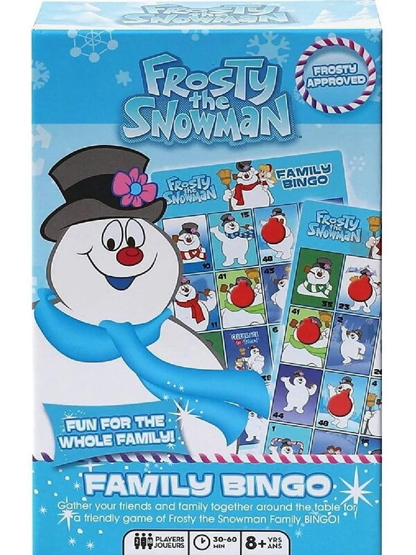 Frosty The Snowman Family Bingo Christmas Game - 2 to 18 Players