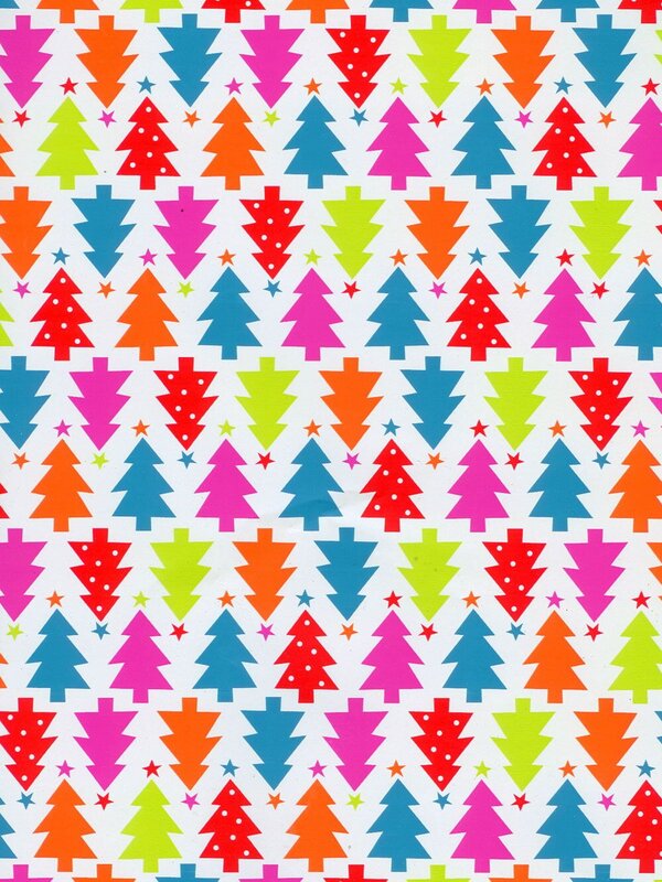 Geometric Tree Gift Wrap Counter Roll - 50m