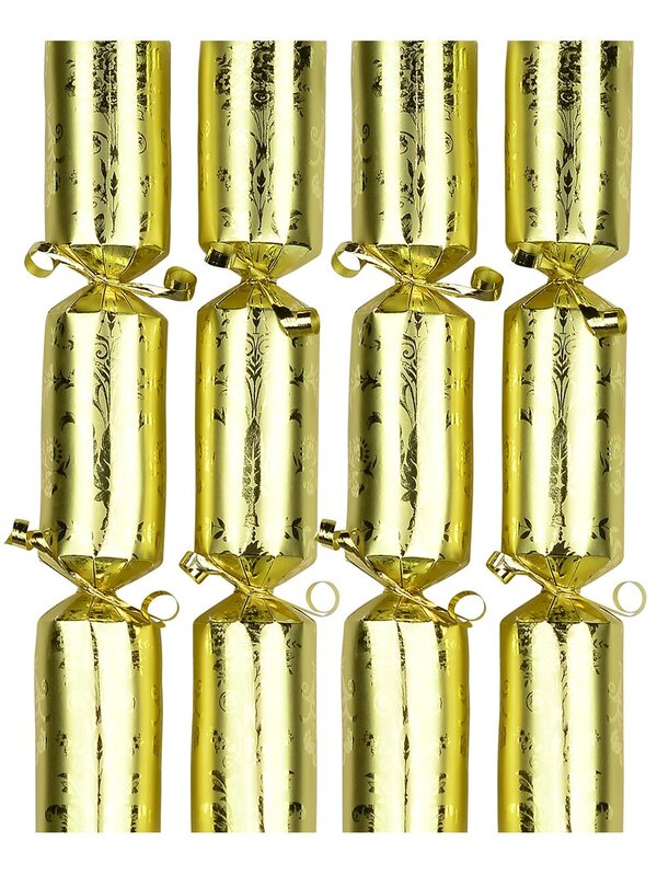 Gold with Gold Floral Design Bon Bons - 50 x 27cm