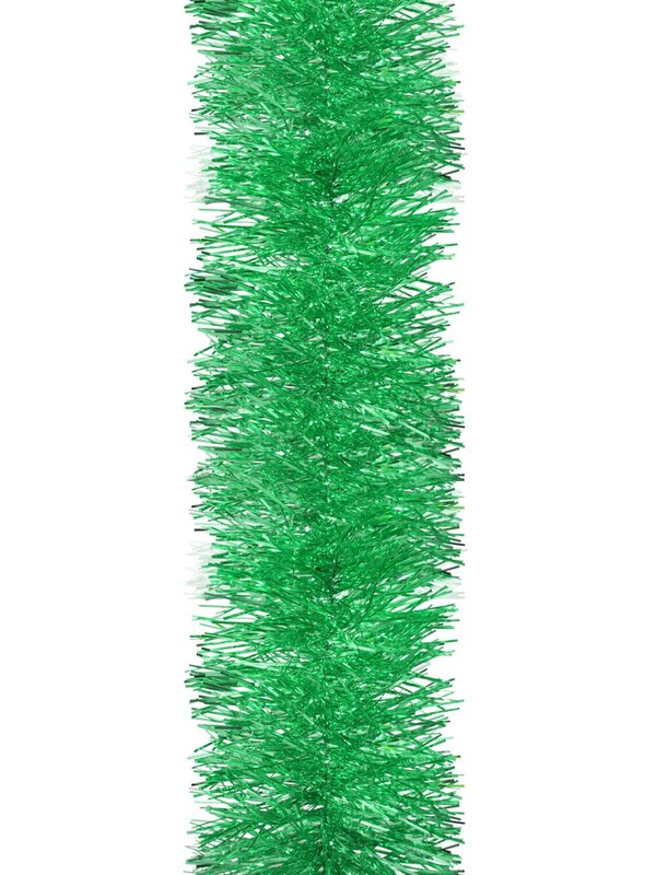 Green Metallic 4ply Tinsel Garland - 10cm x 5.5m