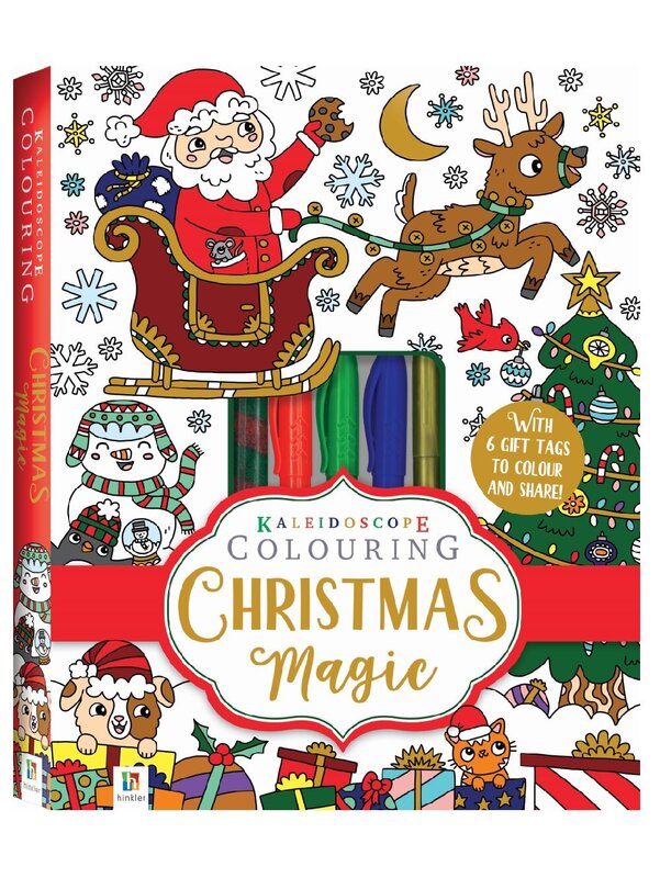 Kaleidoscope Christmas Colouring Book & Magic Kit