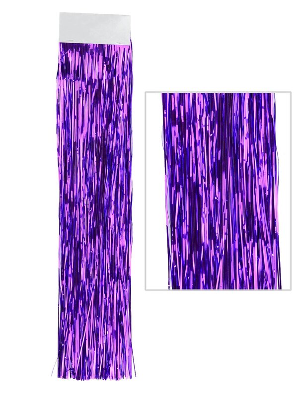 Metallic Purple Christmas Tinsel Lametta Icicles - 300 strands