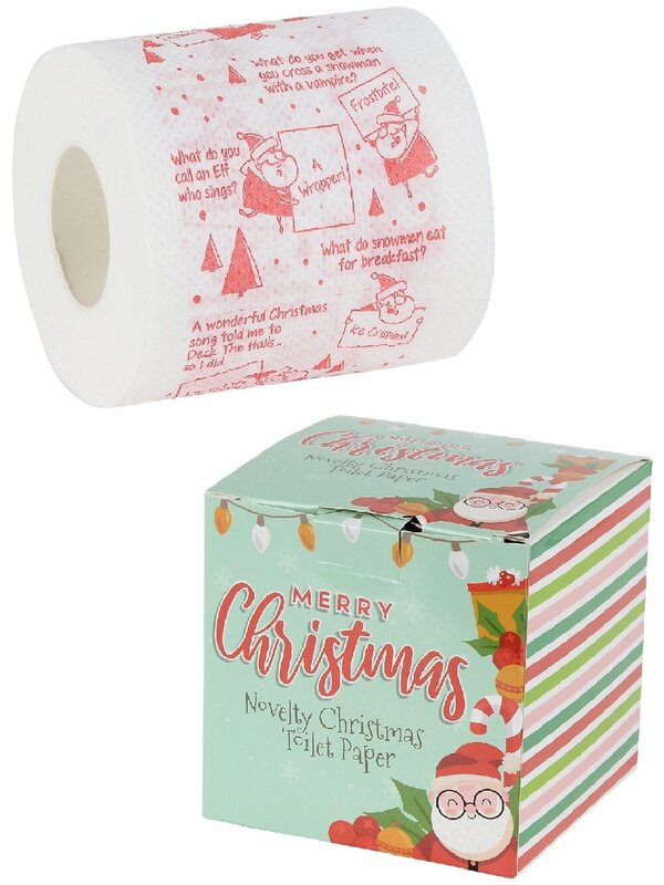 Novelty Christmas Toilet Paper - With Multiple Laughs On Every Sheet!