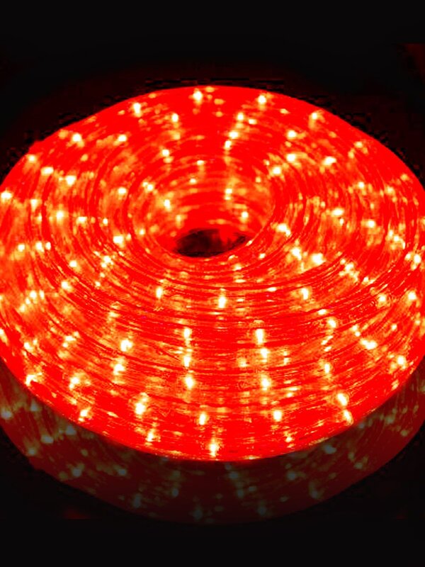 Red Incandescent Rope Lights - 10m