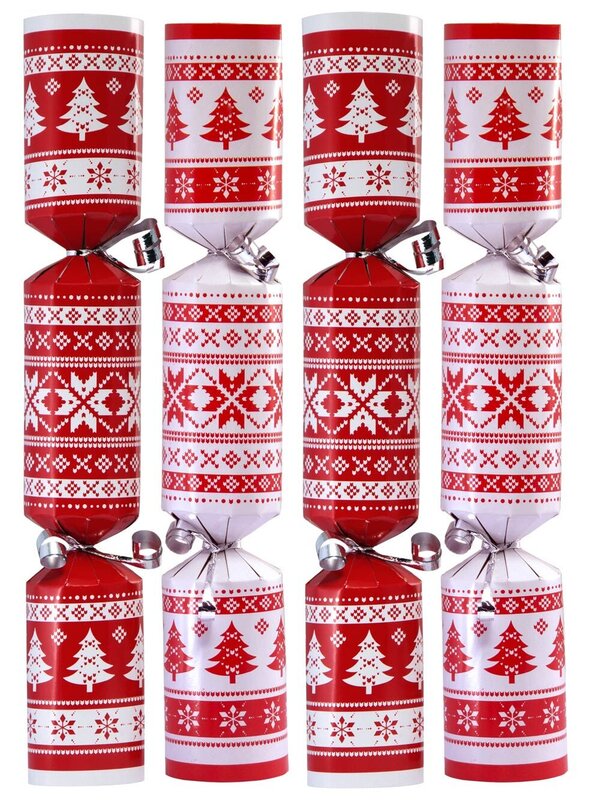 Red & White Nordic Design Bon Bons - 50 X 28cm
