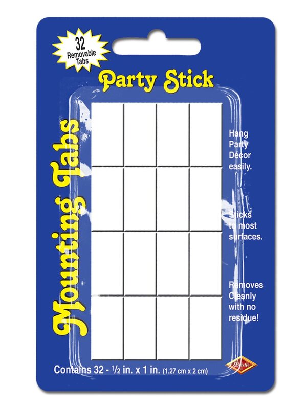 Removable Adhesive Tabs - 32 pack