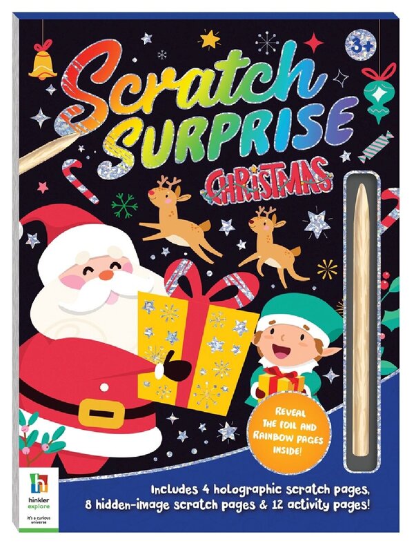 Scratch Surprise Happy Christmas Super-Fun Activity Book