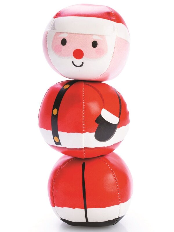 Set Of 3 Traditional Santa Juggling Balls | Suitable For Beginners