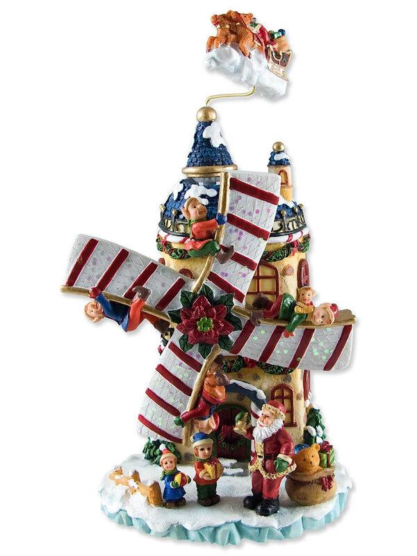 Windmill Wind Up Ornament - 22cm